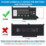 1 x RAW Customer Returns ASUNCELL 42WH DJ1J0 PGFX4 Laptop Battery for Dell Latitude 7280 7290 7380 7390 7480 7490 Lithium-ion Battery 451-BBZL PGFX4 ONFOH DJ1JO Battery 6 Cells - RRP €39.99