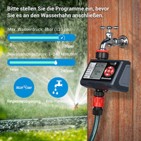 1 x RAW Customer Returns DEWENWILS irrigation computer 2 outputs, 4 irrigation programs for each zone, garden irrigation clock, automatic irrigation timer with rain-delayed manual automatic mode - RRP €43.56