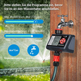 1 x RAW Customer Returns DEWENWILS irrigation computer 2 outputs, 4 irrigation programs for each zone, garden irrigation clock, automatic irrigation timer with rain-delayed manual automatic mode - RRP €43.56