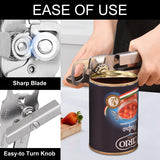 1 x RAW Customer Returns Can Opener Manual, Sopito Can Opener Stainless Steel Adjustable Jar Opener Screw Lid Opener Can Opener Seniors Without Sharp Edges Can Opener - RRP €20.4