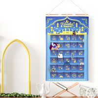 6 x Brand New DPKOW Ramadan Calendar for Kids, Blue Gold 30 Days Ramadan Advent Calendar Fabric Ramadan Decoration Wall Door Hanging, 30 Pockets Ramadan Mubarak Bags Decoration, 3.2 x 2.1 Feet - RRP €90.72