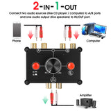 1 x RAW Customer Returns Nobsound Little Bear MC1022 Mini 2 1 -IN-1 2 -Out RCA Stereo Audio Switcher Passive Selector Splitter Box Audio Switch Stereo Switch Passive Selector Black RCA Version  - RRP €31.44