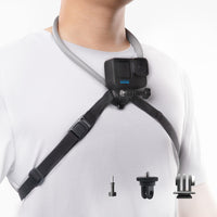 1 x RAW Customer Returns PGYTECH CapLock Neck Mount POV Neck Holder Hands-free Neck Strap for DJI OSMO Action 4 3, GoPro Hero 12 11 10, OSMO Pocket 2, Video Vlog Necklace Lanyard for Insta ONE RS R X3, iPhone Android - RRP €34.95