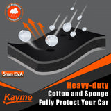 1 x RAW Customer Returns kayme hail protection tarpaulin car cover waterproof breathable. Car hail protection garage, tarpaulin for hail rain sun protection, hail protection full garage for sedan 475 to 495 cm gray - RRP €141.13