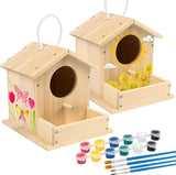 4 x RAW Customer Returns LotFancy bird house kit, nesting box for children, 2 x bird houses to paint, insect hotel craft set, DIY set, bird box, crafts, Easter gifts for girls, boys, toddlers - RRP €79.96