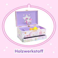 1 x RAW Customer Returns Jewelkeeper Jewelry Storage, Glitter Rainbow Unicorn Music Box Jewelry Set for Little Girls - 3 Unicorn Gifts for Kids Girls - Pink - RRP €32.99