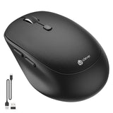 1 x RAW Customer Returns iClever Wireless Bluetooth Mouse, MD165 Dual Mode Bluetooth 2.4G Computer Mouse with USB Receiver, Type-C Rechargeable Silent Mouse, Switch to 3 Devices for Windows, Mac, iOS, Android - RRP €22.99