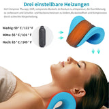 1 x RAW Customer Returns GINEKOO Heated Neck Stretcher, Neck Cloud - Cervical Traction Device with Heating Pad, Neck and Shoulder Relaxer, Neck Chiropractic Pillow for TMJ Pain Blue  - RRP €24.13