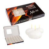 1 x RAW Customer Returns No 38 Floating candles - 24 pieces special package floating candles, white tea lights wax for decoration, 5 hour burning time, floating candle for pool, spa, bathtub, wedding - RRP €17.49