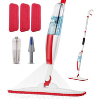 10 x Brand New Floor mop with spray function Spray mop for floor cleaning Quick cleaning spray mop floor mop with spray function with 400ml water tank and 3-microfiber cover for hardwood tiles - RRP €192.8