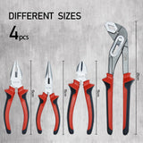 1 x RAW Customer Returns CCLIFE pliers set 12-piece pliers set with screwdriver including combination pliers, needle-nose pliers, side cutters, water pump pliers, slotted screwdriver, Phillips screwdriver, voltage tester - RRP €33.26