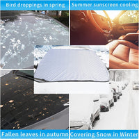 8 x Brand New BOBOZHONG Windshield Cover, Car Windshield Cover, Car Anti-Frost Cover, Foldable Windshield Protection Cover, Multi-Purpose Anti-Ice Film, UV Resistant 180 103cm  - RRP €66.88