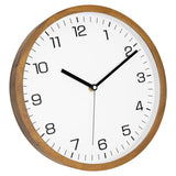 1 x RAW Customer Returns Foxtop Wall Clock Wood Without Ticking Noise 30 cm Large Silent Wall Clock Easy to Read Round Wooden Clock for Kitchen Living Room Bedroom Home Office School - RRP €30.24