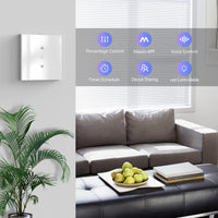 1 x RAW Customer Returns  Percentage Upgrade WiFi Blinds Switch, Maxcio Smart Switch Control by APP and Voice Percentage Compatible with Alexa and Google Home, with Timer for Tublar Blind Motor - RRP €26.99