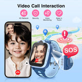 1 x RAW Customer Returns 4G Smartwatch Kids with GPS and Phone - IP67 Waterproof, Children s Watch for Calling with WiFi, Video Call, SOS, Alarm Clock, Children s Watch for Girls and Boys Ages 3-12, Blue - RRP €99.99