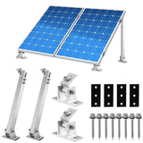 1 x RAW Customer Returns Solar Panel Bracket, Adjustable Solar Panel Bracket, Solar Panel Mounting Bracket, for RV, Boat, Wall, Caravans, Yacht, Flat Roof - RRP €31.46