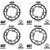 1 x RAW Customer Returns YBEKI Bike Chainring 32T 34T 36T 38T 40T 42T 44T 46T 48T 50T 52T Narrow and Wide Chainring 104BCD Round Oval Narrow Wide Single Bike Chainring for Mountain Bike Road MTB - RRP €27.05