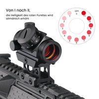 1 x RAW Customer Returns Feyachi RDS-25 Red Dot Sight 4 MOA Red Dot Sight Rifle Scope Airsoft Sight with 1 Inch Riser Mount for Hunting, Airsoft and Crossbow - RRP €39.99