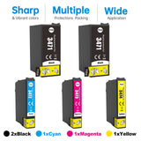 1 x RAW Customer Returns JoyPrinting 34XL Printer Cartridges Compatible for Epson 34 34 XL Multipack Cartridges for Workforce Pro WF-3720DWF 3725DWF WF-3720 WF-3725, Black Cyan Yellow Magenta, 5 Pack - RRP €23.18