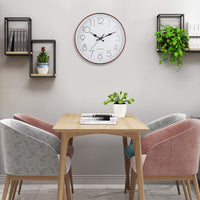 1 x RAW Customer Returns Jucoan 30 cm Modern Wall Clock Retro Style Wall Clock Quiet Wall Clock with Arabic Numerals Wall Clock Decoration Battery Operated for Home School Office - RRP €11.71