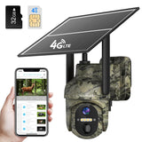 1 x RAW Customer Returns Lemnoi 4G LTE solar wildlife camera with motion detector, battery wildlife camera with SIM card and SD card, 2K outdoor surveillance camera with color night vision, PIR detection, waterproof, 2-way audio - RRP €129.99