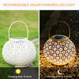 1 x RAW Customer Returns Solar lantern for outdoors, Infankey solar lantern, IP65 waterproof, solar lamps for outdoors hanging for garden, patio, porch, lawn, yard, walkway - RRP €26.21