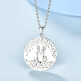 1 x Brand New JO WISDOM Mom Necklace Silver 925, Chain Pendant Mother Children Son Father Family Tree of Life with 3A Zirconia, Jewelry for Women - RRP €59.48