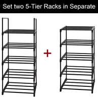 1 x RAW Customer Returns Easyhouse Shoe Rack with 10 Tiers, Adjustable Shoe Racks Shoe Storage Tall Shoe Rack Organizer Shelf Holder Stand for 30 Pairs of Shoes for Dressing Room, Hallway - RRP €50.69