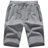 1 x RAW Customer Returns JustSun Shorts Men s Shorts Summer Short Jogging Pants Cotton Sweat Sport Shorts with Zipper Gray 2XL - RRP €29.99