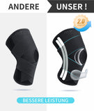 2 x Brand New ProWaves Premium Knee Brace Men Women with Patella and Meniscus Gel Pads Patella Knee Brace with Side Stabilizers Orthopedic Knee Support for Arthritis Meniscus Tear Knee Pain Sports ACL 3XL - RRP €33.6