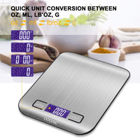 1 x RAW Customer Returns ADORIC Electronic kitchen scale - RRP €14.84