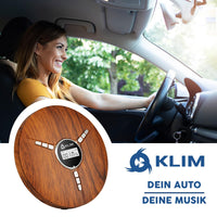 1 x RAW Customer Returns KLIM Discman - Portable CD Player with built-in battery - NEW - including KLIM Fusion headphones Compact mini portable CD player, compatible with CD-R, CD-RW and MP3 - Discman CD Player - Wood - RRP €52.97