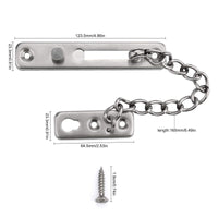 78 x Brand New 1 x Stainless Steel Door Chain Lock, Security Interior Door Restrictor for Home, Apartment, Hotel, Bedroom - RRP €1872.0