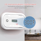 1 x RAW Customer Returns Carbon monoxide detector with LCD display, 10-year CO detector with replaceable 3-year battery, portable CO alarm detector with peak value memory for RV ship room, EN50291 certified, pack of 4 - RRP €77.99