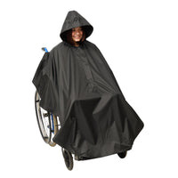 1 x RAW Customer Returns Bramble - Universal wheelchair poncho for rain wind protection - Rain cape for wheelchair users - Robust waterproof - RRP €25.99