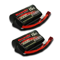 1 x RAW Customer Returns RoaringTop Li-ion Battery 7.4V 3000mah 2S 15C Battery with T-Plug for WLtoys RC 2 Pack  - RRP €33.98