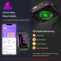 1 x RAW Customer Returns Marsyu Smartwatch Men with ECG Phone Function 1.96 Fitness Watch 24 7 Blood Pressure SpO2 Heart Rate Body Temperature Measurement, 150 Sports Modes IP68 Waterproof Sports Watch for Android iOS, Black - RRP €78.68