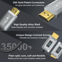 1 x RAW Customer Returns GeoHN.G 8K HDMI Fiber Optic Cable 15M, Certified 48Gbps High-Speed HDMI 2.1 Cable, Supports 8K 60Hz, 4K 120Hz 144Hz eARC Dolby HDCP 2.2 2.3 HDR10 RTX 3080, Compatible with PS5 TV Xbox Series X PC - RRP €52.43