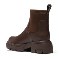 3 x Brand New DREAM PAIRS Chelsea Boots - Women s Waterproof Ankle Boots with Thick Sole, Brown, 40 EU - RRP €111.48