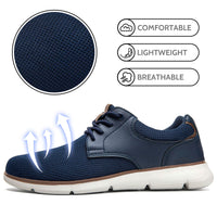 1 x RAW Customer Returns ZGPWZWL Men s Breathable Sneakers Lace Up Lightweight Casual Oxfords Blue 9926 43 EU - RRP €58.8