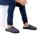 1 x RAW Customer Returns RockDove Men s Original Two-Tone Memory Foam Slippers, 42 43 EU, Dark Grey Blue - RRP €22.99