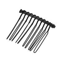 1 x Brand New VOCOSTE 12 Pieces Anti Slip Hair Side Combs Accessories Metal Black 1.6  - RRP €18.0