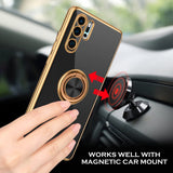 1 x RAW Customer Returns YINLAI protective case for Huawei P30 Pro made of soft TPU silicone with 360 ring stand magnetic car holder protective case Huawei P30 Pro shockproof cover for Huawei P30 Pro - black - RRP €21.6