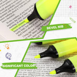 1 x RAW Customer Returns Faccito Highlighter Marker Pen with Chisel Tip 20 Pack Colored Highlighters for Kids Wash Loads Glow Pens Neon Marker Pens for Christmas Gift Greeting Cards Journal Text Note Yellow  - RRP €14.11