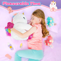 8 x Brand New cosone Unicorn Plush Toy, Unicorn Gifts for Girls, Plush Toys for 3-8 Year Old Girls, Stuffed Unicorn Doll with 2 Baby Unicorns in the Stomach - RRP €187.04