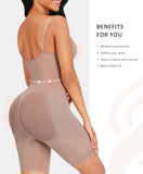 1 x RAW Customer Returns FeelinGirl Women s Shapewear Seamless Tummy Control Full Body Shaper Overbust Butt Lift Thigh Slimmer Figure Shaping with Non-Removable Straps Beige XL XXL - RRP €31.56