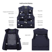 1 x Brand New Freiesoldaten Men s Outdoor Fishing Vest Breathable Gilet Casual Waistcoat with Multi Pocket - RRP €35.8