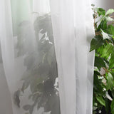 1 x RAW Customer Returns FLYINGCURTAINS - Curtains with ruffle tape, modern sheer curtains, curtains with ruffles, window curtains for the living room, bedroom, kitchen, sliding curtains - 145 x 250 cm white  - RRP €27.13