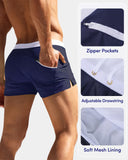 1 x RAW Customer Returns Adorel Men s Swimming Trunks Surf Boxer Shorts Navy M - RRP €19.99