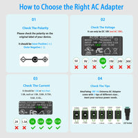 1 x RAW Customer Returns AC to DC Power Adapter 1A 18V, EU Charger Suitable for 18 Volt 0.1A 0.15A 0.2A 0.25A 0.3A 0.4A 0.6A 0.7A 0.8A 0.9A 100mA 1000mA, for Logitech Squeezebox Wi-Fi Internet Radio. - RRP €16.99